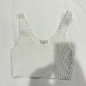 Babaton cropped thick strap tank top size L